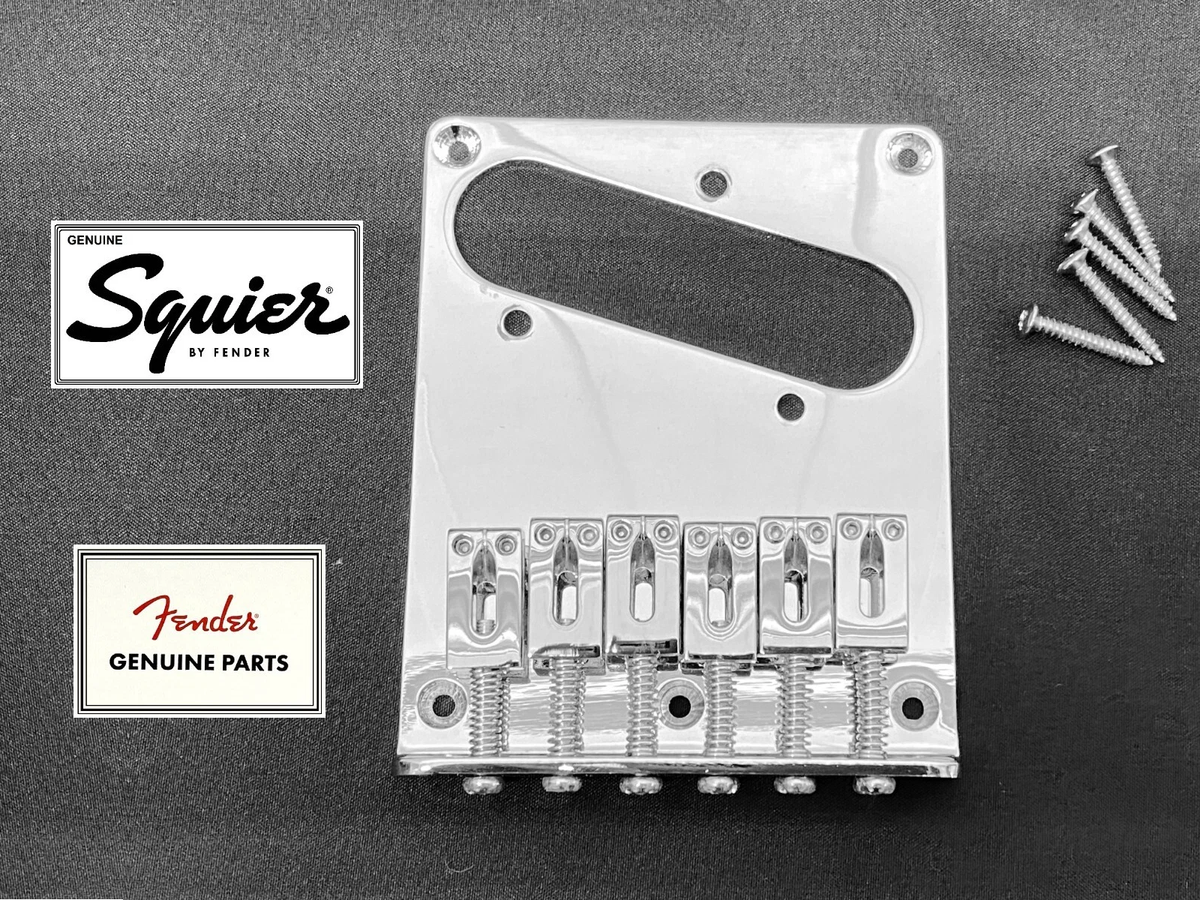 REAL Fender Squier Tele TOP LOAD BRIDGE 5-Screw Chrome Affinity