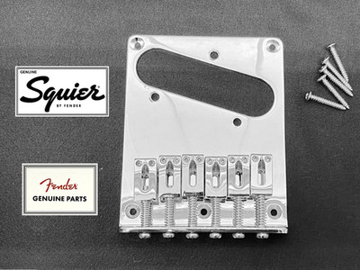 ECHTE Fender Squier Tele TOP LOAD BRIDGE 5-Schrauben Chrom Affinity/Sonic Telecaster