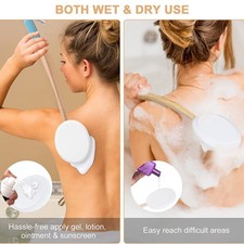 Bath Brush with Pads Handle Lotion Applicator Lotion Applicator with for Elderly