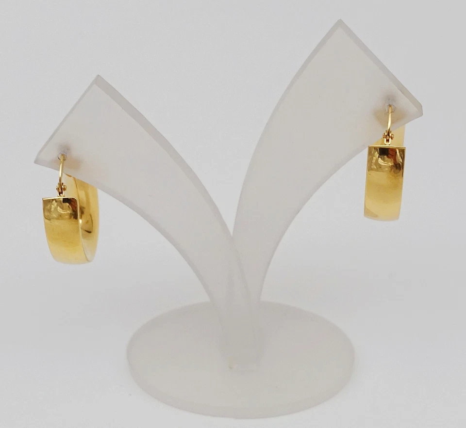 Ovale wunderschöne Creolen in 18 Kt/750 Gelbgold! - Bild 2 von 4