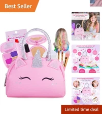 Adorable Pretend Makeup Set with Unicorn Purse & Hair Accessories for Kids