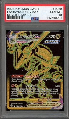 Pokemon Rayquaza VMAX Silver Tempest Trainer Gallery Full Art #TG29 PSA 10