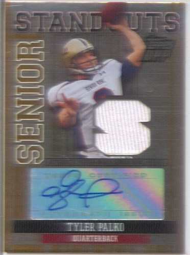 tyler palko rookie rc auto autograph jersey pittsburgh pitt panthers college /25