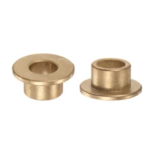 2pcs Flange Bearing Sleeve 10mm x 14mm x 10mm Bronze Self Lubricating Bushings
