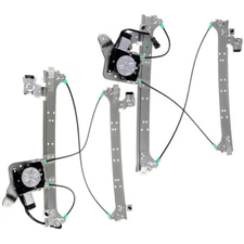 For Chevy Silverado 1500 Classic Rear L&R Window Regulators w/ Motor