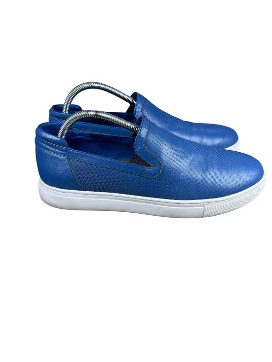 Zapatillas sin cordones Badgley Mischka para hombre talla 9 azules preppy mínimas Foto 3 de 4