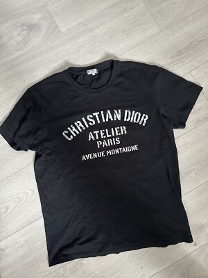 Shirt Atelier Paris Christian Dior T Shirt Black Christian Dior