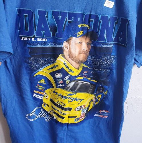 NASCAR Dale Earnhardt Jr & Sr T Shirt Daytona Double print Men's Small - Picture 2 of 6