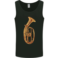 Tenorhorn Brass Musical Instrument Mens Vest Tank Top