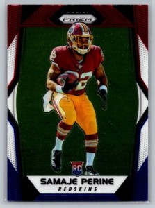 2017  Panini Prizm #255 Samaje Perine Red White Blue RC