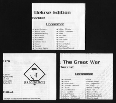 babylon 5 ccg booster box Babylon 5 Deluxe Edition CCG Booster Game Card Pack Lot 10 Sealed Pack —  TvMovieCards.com