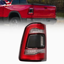 LED Left Tail Light For Dodge RAM 1500 19-22 Rear Brake Taillamp W/O Blind spot