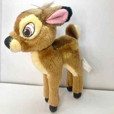 Vintage Bambi Plush Stuffed Animal Disneyland Walt Disney World Toy Deer