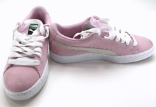 Puma Shoes Suede Jr Classic Baby Pink/White Sneakers Mens 6 Womens 8
