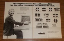 Rara Pubblicità OLIVETTI M20 Personal Computer #2 1983