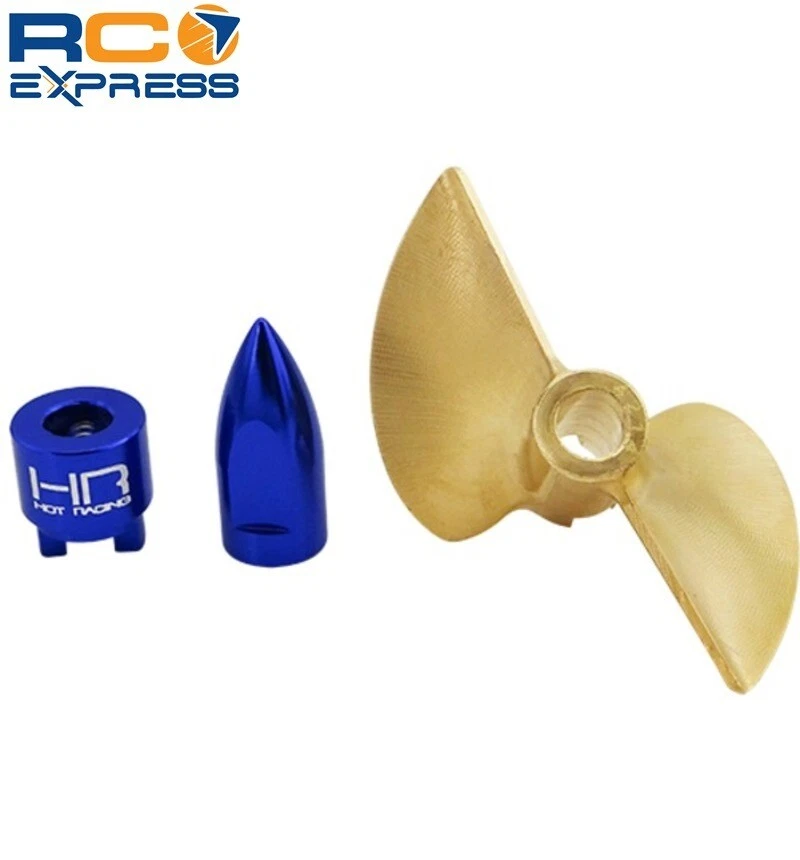 Hot Racing Traxxas DCB M41 Spartan Brass Prop w/ Bullet Nut Drive Dog SPN1000ME - Image 2 of 4