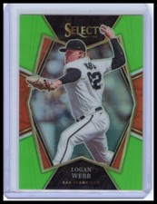 2022 Panini Select #141 Logan Webb Neon Green #/99