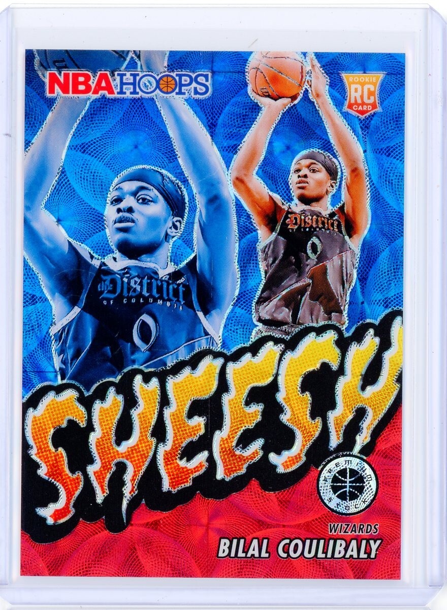 2023-24 Panini Hoops Premium Stock BILAL COULIBALY RC SHEESH Red Prizm 55/88
