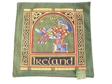 Celtic Peacock Cushion Cover, Large