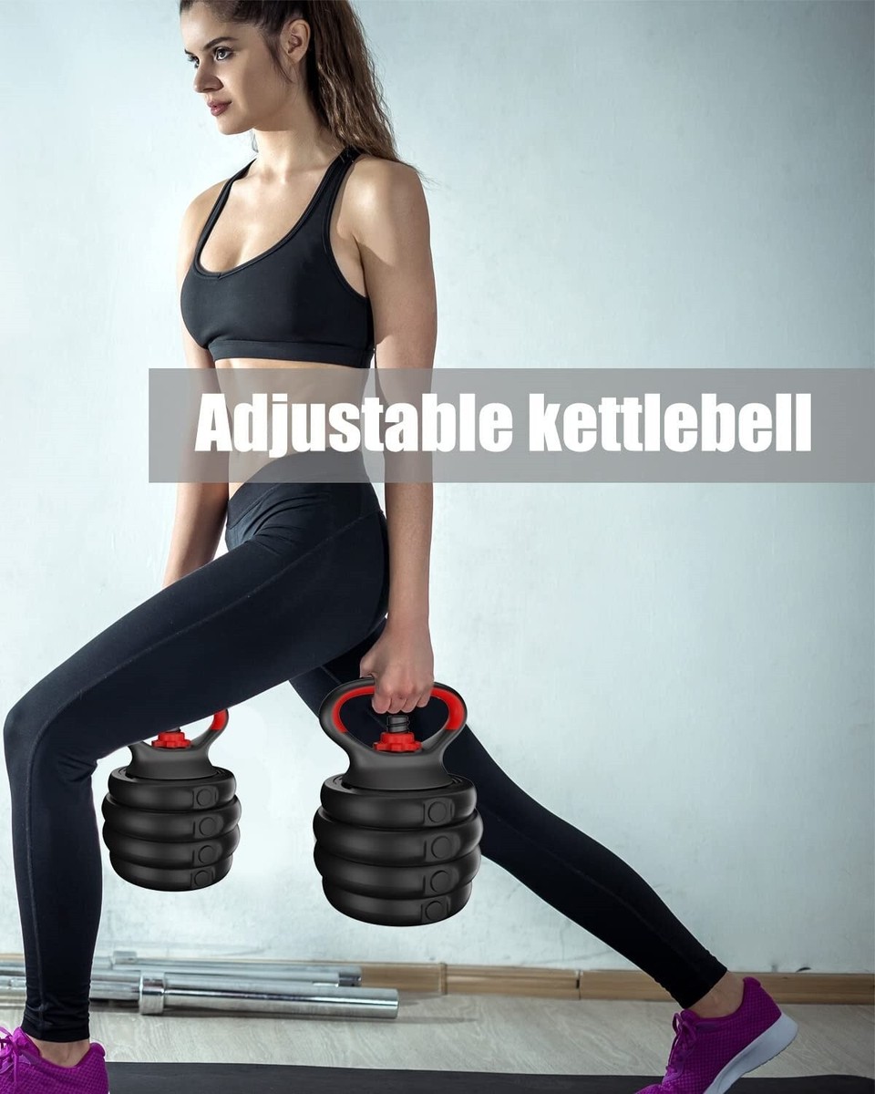Juego de Pesas Set 4 en 1 Pesas Rusas Barra Kit Fitness Ejercicio Home Gym 44 lb