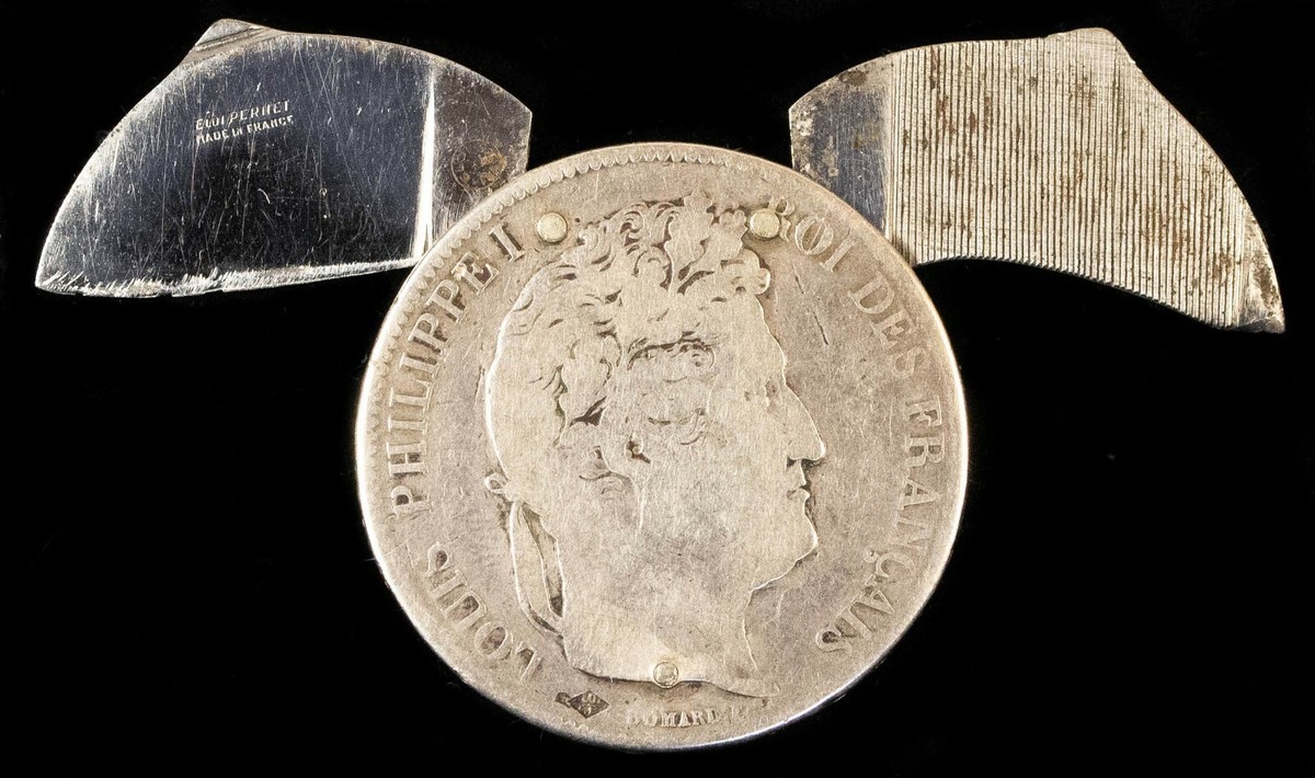 Eloi Pernet 1835 French 5 Francs Coin Knife | eBay Eloi Pernet 1835 French 5 Francs Coin Knife | eBay