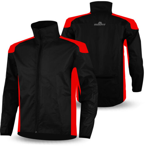 Hi Viz Cycling Rain Jacket Waterproof Windproof Cycle Jacket Rain Coat Unisex - Picture 6 of 10
