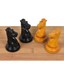 Set Pezzi Scacchi Staunton 1849-50 Leuchars Cook - Legno Ebano Naturale, 4.5", Royal Chess Mall