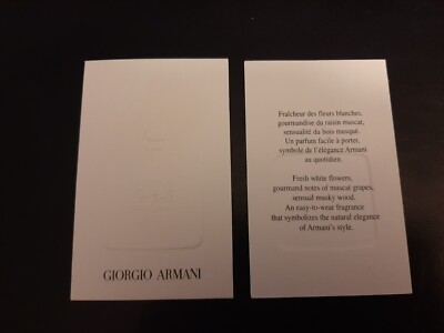 Carte Parfumée - Parfum Card. G. Armani - Acqua di Gio