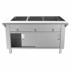 Prepline Gstc48-3S, 48" Three Well Gas Hot Food Steam Table with Enclosed Base