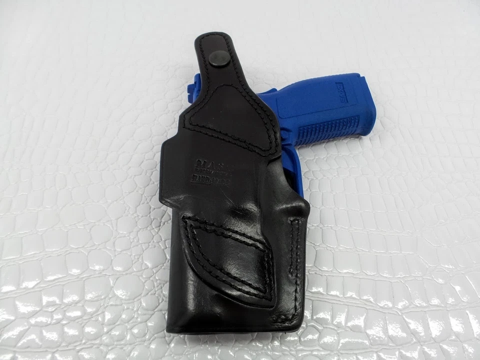 MASC Leather Belt Holster With Thumb Break For Good Retention And Faster Draw - Image 4 of 4