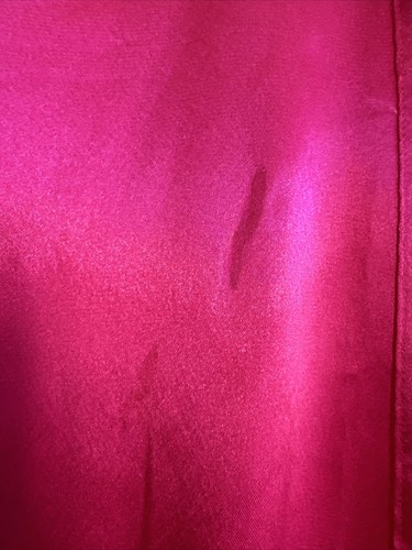 Vtg Morgan Taylor Fantasies Satin Magenta Lingerie Dress Nightgown + Robe M/L - Picture 6 of 10