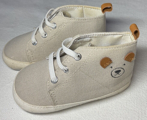 Carter's BABY BOY Tennis Shoes SIZE 9-12 MOS BEAR NEW - Picture 2 of 5