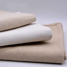 1Meter Solid Linen Cotton Fabric Cloth Materials for Craft DIY Tablecloth Sewing