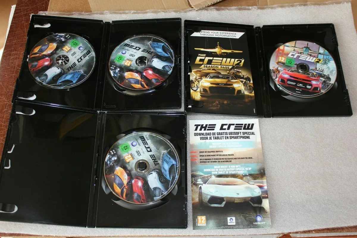 The Crew PC + The Crew Wild Run Edition + The Crew 2 DVD - BOXES