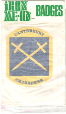Canterbury Crusaders - Speedway - Vintage - Iron-on Badge - 1970s - VGC.