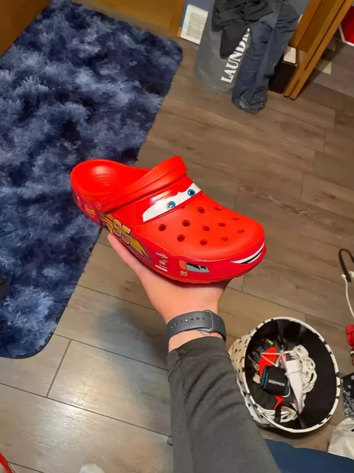 NEW Lightning McQueen Crocs Clog Adult Shoe Limited Classic Disney No Lightup - Image 4 of 4