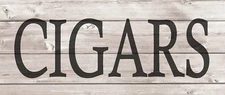 CIGARS Metal Sign Wood Look Rustic Wall Decor Retro Man cave 5x12 SS58