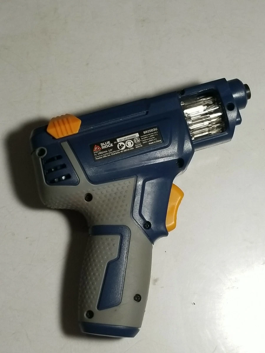 Blue Ridge Rechargeable Screwdriver W/6bit Storage For, 42 OFF