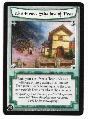 L5R: *THE HEAVY SHADOW OF FEAR* - Diamond Edition - Legend of the Five Rings CCG