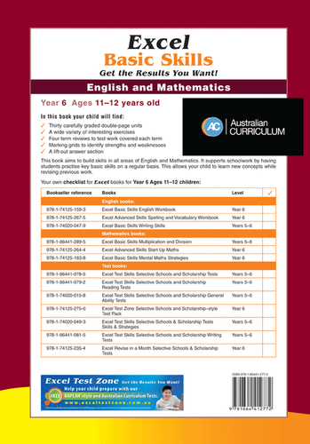 Excel Basic Skills - English and Mathematics Year 6 Age 11 - 12 - Picture 9 of 9