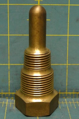 Weksler Brass Thermowell W3b3 1/2, 3/4'' NPT x 2'' Stem