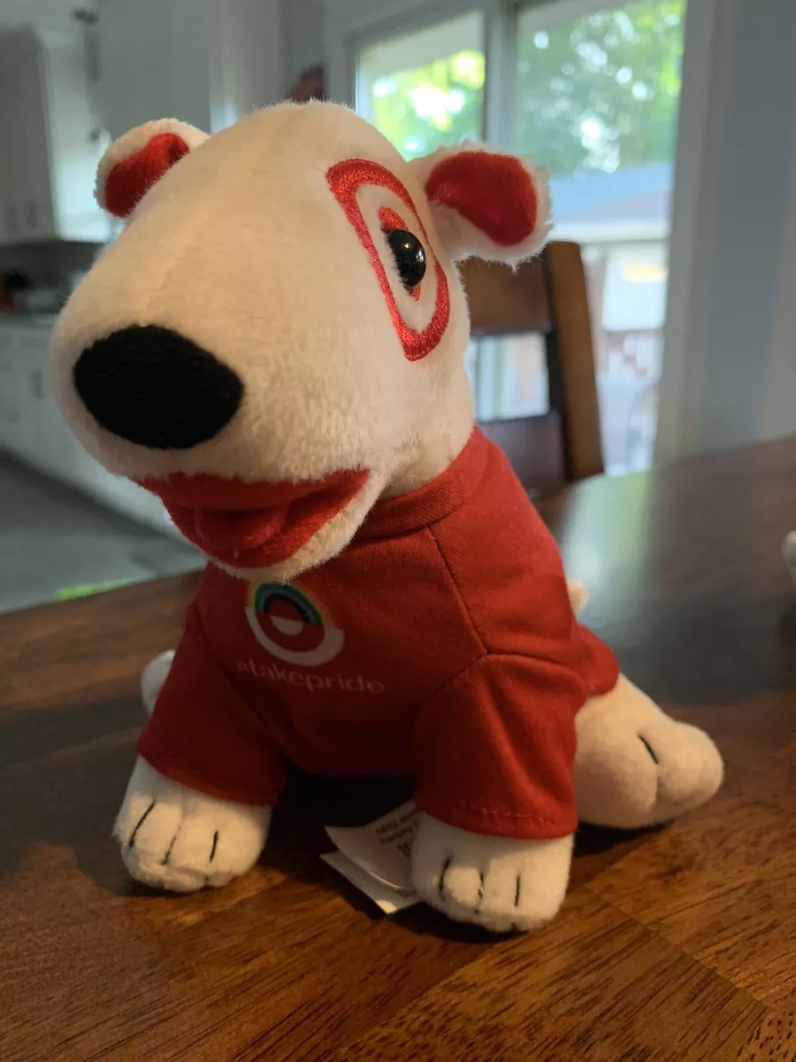 Target Bullseye Plush Dog takepride Red eBay