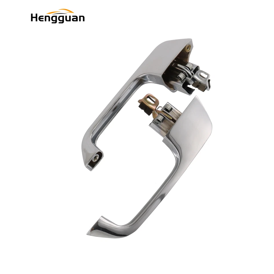 Door Handle Pair Set Chrome Outer Outside Exterior for Chevy GMC Pickup Truck - Изображение 2 из 4