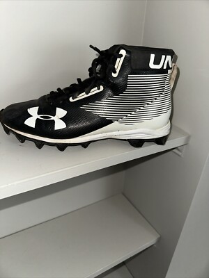 Under Armour Mens Hammer Mid RM 1289761-011 Black Football  display picture 3