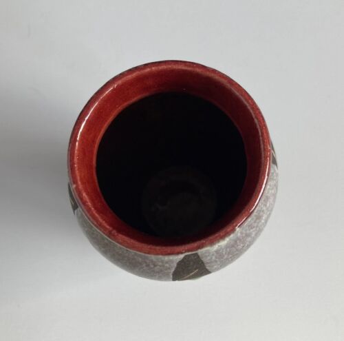 Small 8cm West German Pottery Vintage Vase Bay Keramik with label 1970s Retro - Picture 5 of 6
