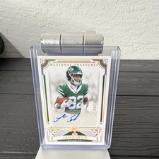 Panini National Treasures 2025 Rookie Holo Gold /10 Arian Smith Jets Auto