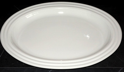 Rosenthal Cupola Weiss Studio-Linie seltene flache Servierplatte 43 cm in 1.Wahl