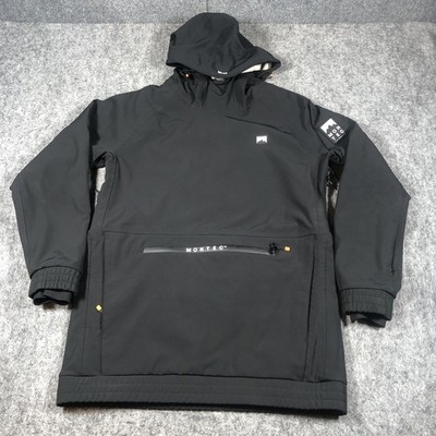 Montec Tempest Jacket Mens M Black Hooded Ski Snowboard Pullover
