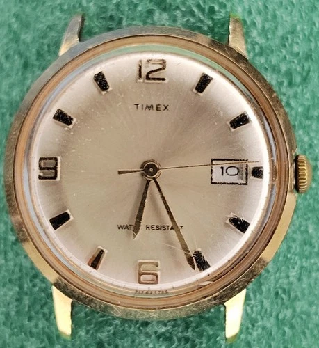 C1891 mens 1970 Timex Marlin Manual Wind 21242570A  Vintage Old Watch Parts lot