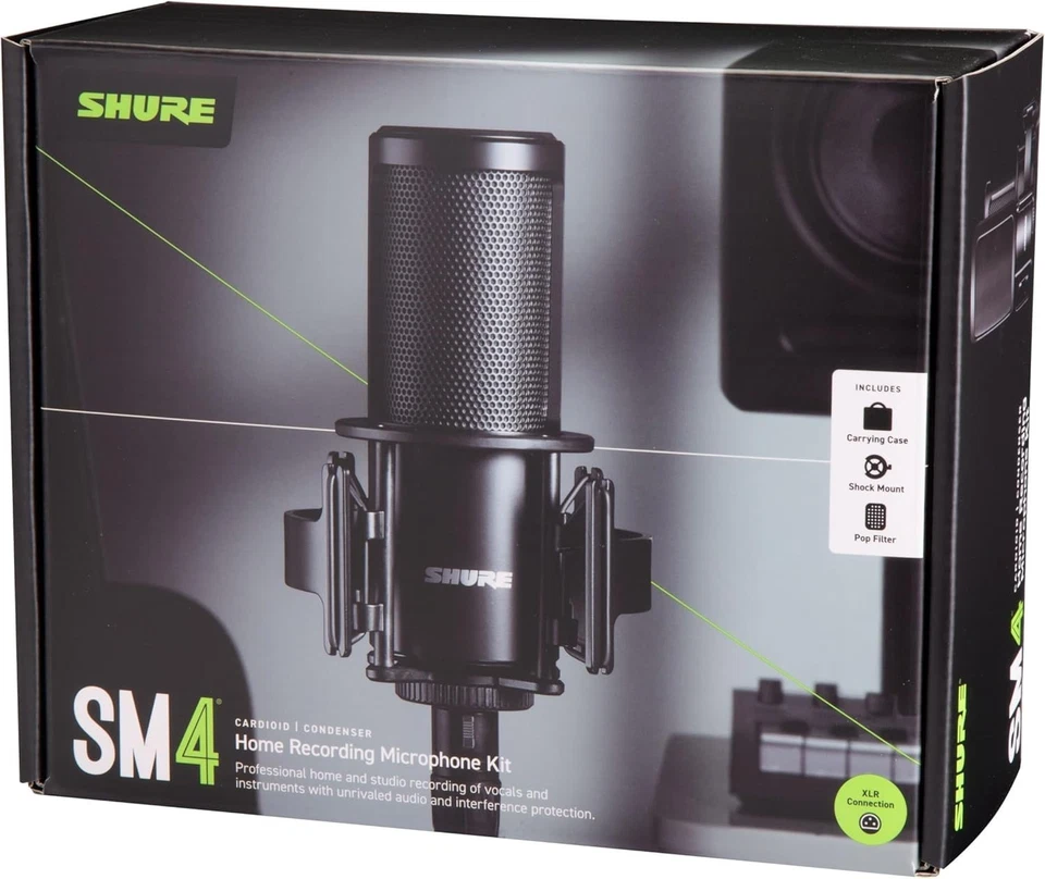 Shure SM4 Studio Recording Microphone Kit XLR Home Studio Condenser Authentic - Image 4 of 4